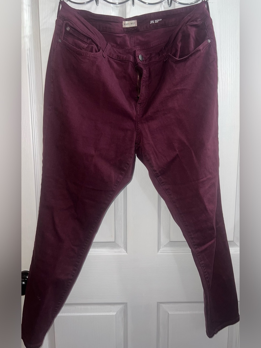 Warp + Weft Women's Skinny Jeans - Wine